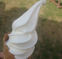 ルスツランドアイス ソフトクリーム写真